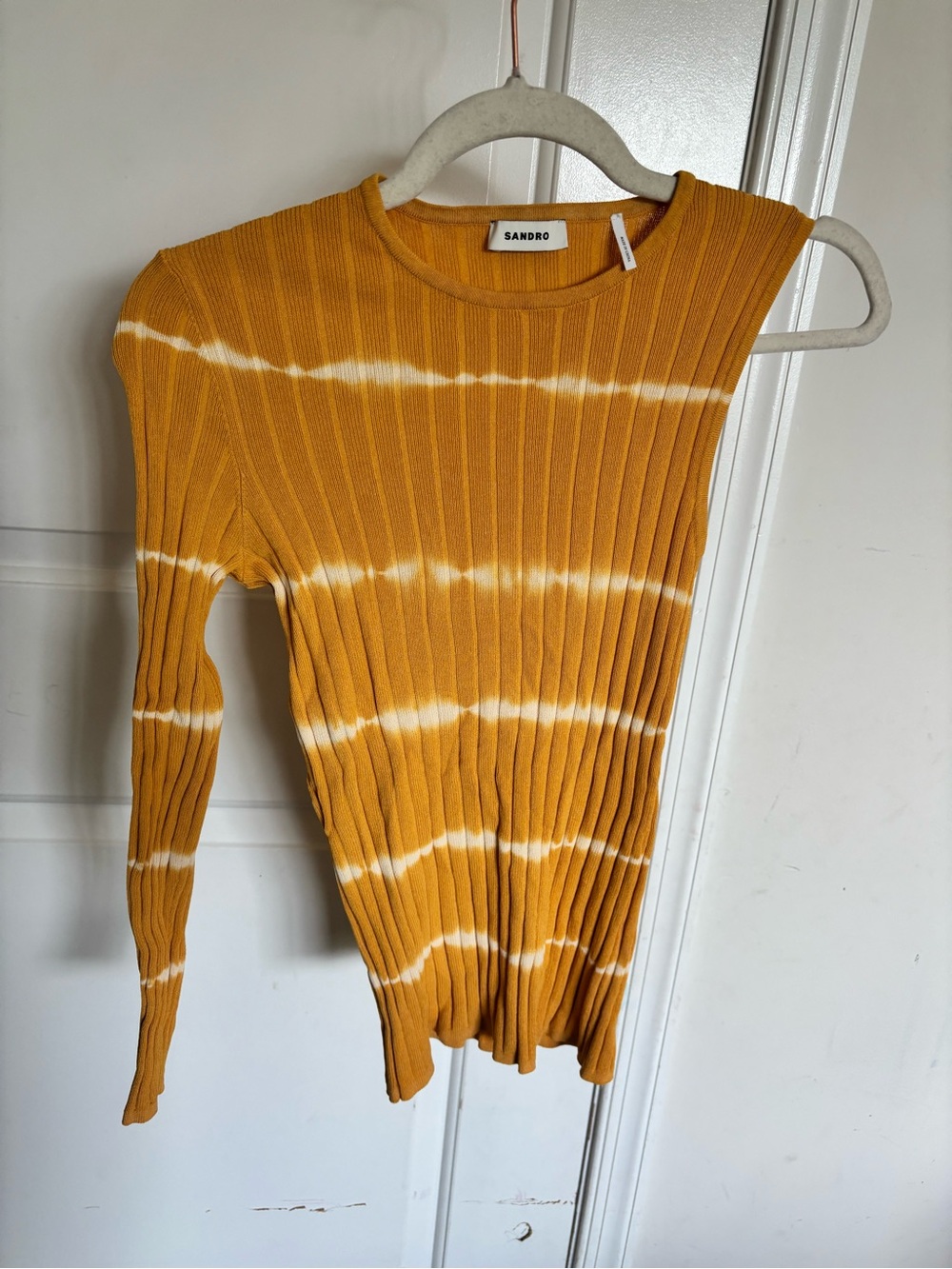 Sandro Bali Ribbed Stripe Top - Picture 2 of 5